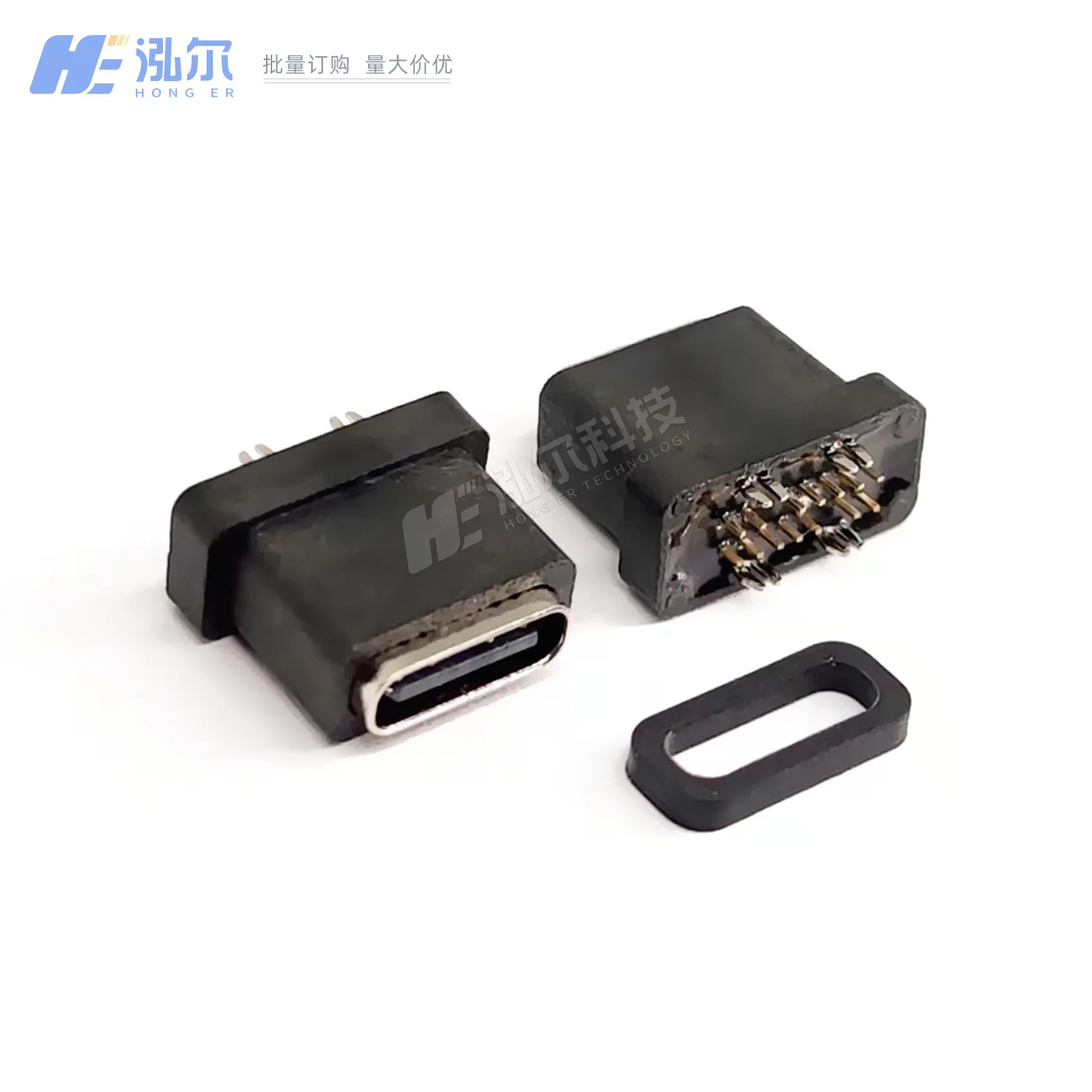 For TYPE-C waterproof  vertical plug 14PIN vertical, straight plug 180 degrees waterproof IPX7 vertical stick 14P female head