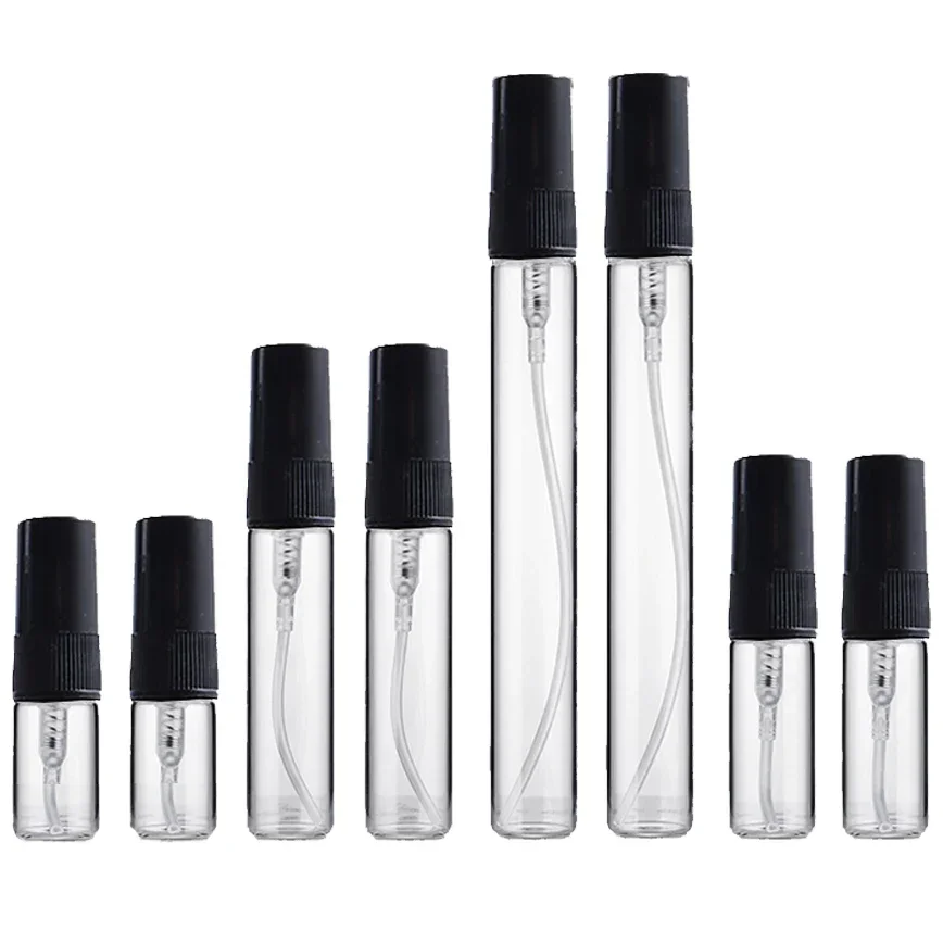 8/16pcs Refillable Perfume Bottle Portable Glass Spray Bottle Container Refill Atomizer Perfume Travel Bottle