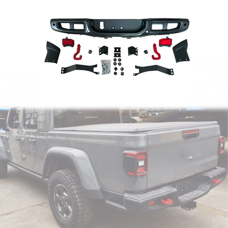 

New High Quality Easy 4x4 Car Offroad Accessories 10th Anniversary Steel Rear Bumper for Jeep wrangler JL Gladiator JT