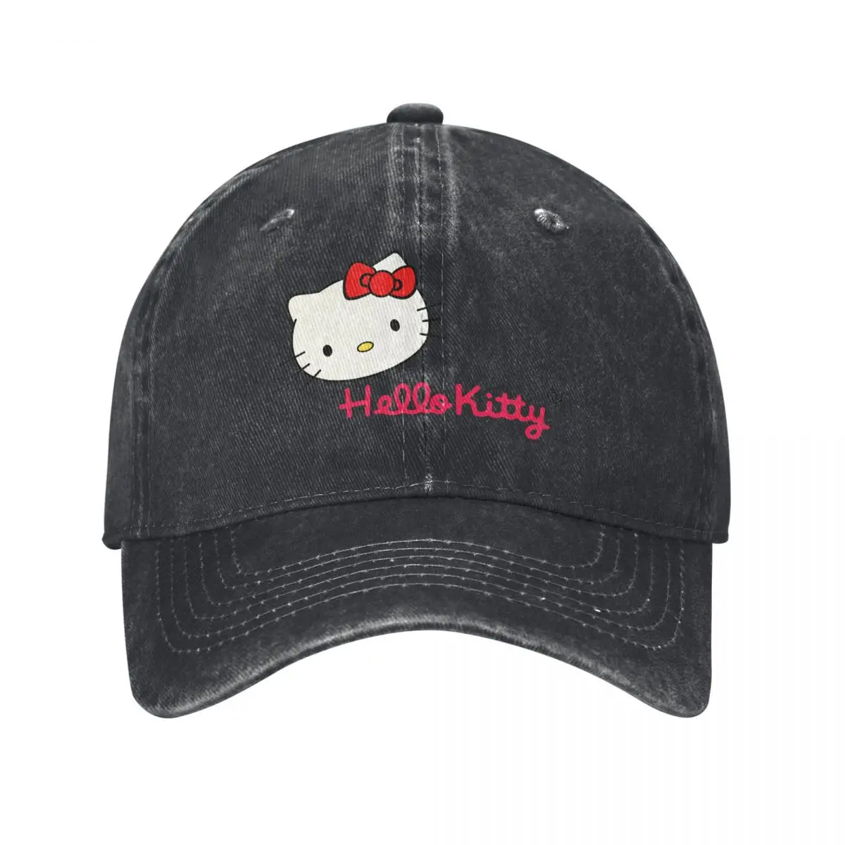 Pure Color Dad Hats Disney Cats Women's Hat Sun Visor Baseball Caps Hello Kitty Peaked Cap