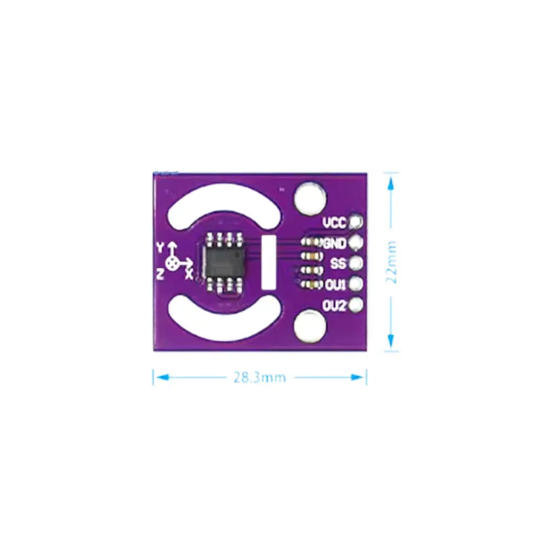 1~30Pcs MCU-93 MLX90333 Three Dimensional Digital Angle Position Sensor Analog Joystick Control Module For Handle Operation