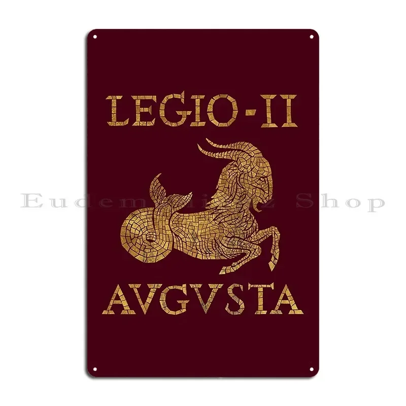 Legio Ii Augusta Capricorn Emblem Metal Plaque Poster Create Garage Club Bar Club Party Tin Sign Poster