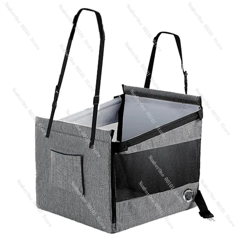 Car Pet Seat Carrier,Small Dog Car Bed with Safety Belt,Portable Travel Dog House for Road Trips and Outdoor Use