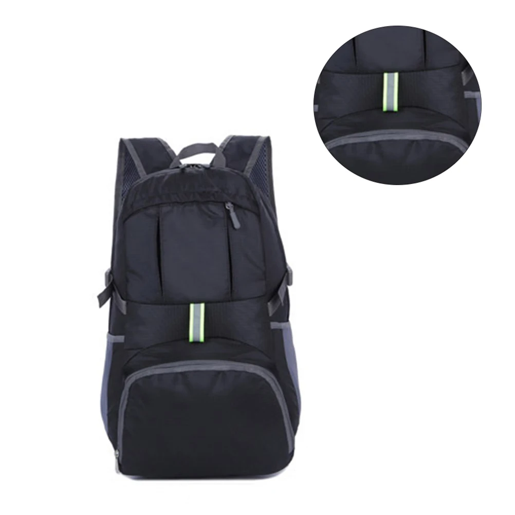 

35L Waterproof Hiking Backpack Foldable Travel Daypack Lightweight Shoulder Bag For Camping Sports Outdoor Use Men Women Black