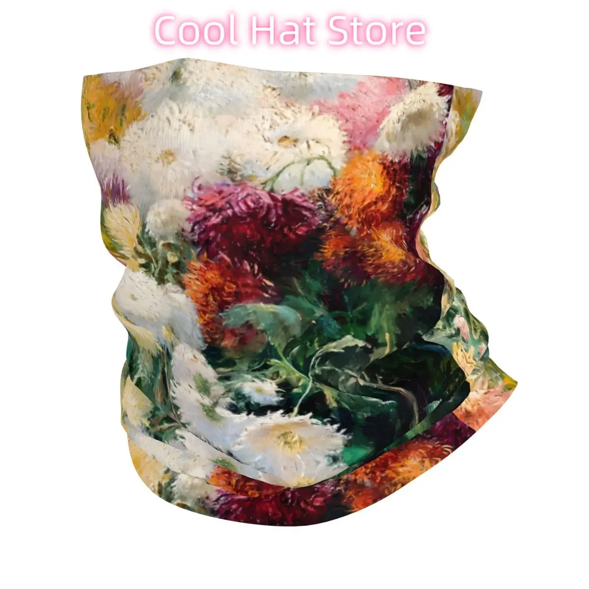 Crisantes en el jardín en Petit Bandana cubierta para el cuello bufanda envolvente estampada multiusos ciclismo montar para hombres Unisex fino