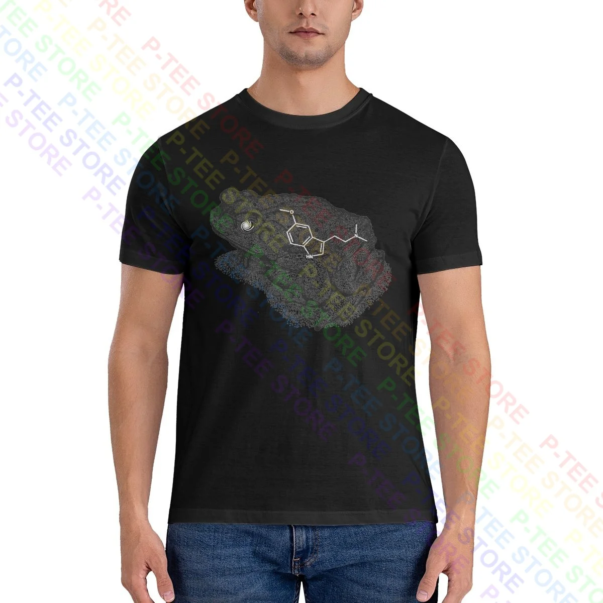 Sonoran Desert Toad Bufo Alvarius Toad 5Meo Dmt Molecule Shirt T-shirt Funny Hipster Tee