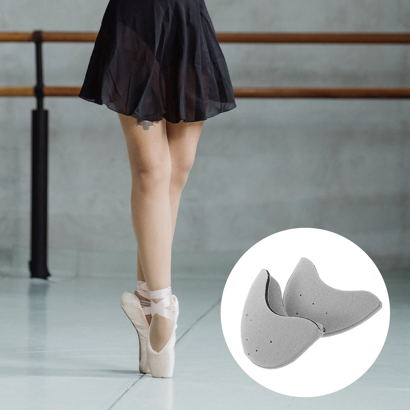 

1 Pair Reusable Dance Shoe Protectors Supple Sleeves Breathable Ballet Toe Pads Women High Heel Toe Covers Cushion Foot
