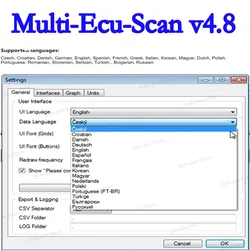 MultiEcuScan v4.8 + Activation Used for Fiat scanners  Register unlimited Ecu scanning work  and ELM327 OBD II diagnostic tools