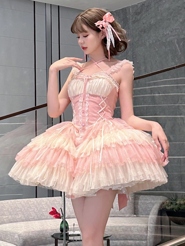 Goodbye Ballet Lolita Camisole Dress by Alice Girl-Pre-order