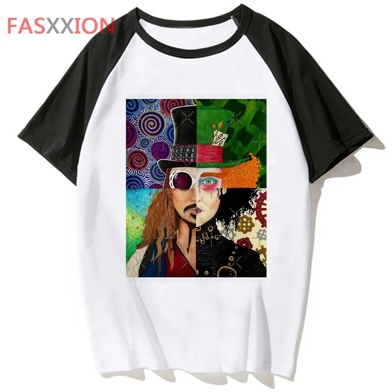 Johnny Depp t-shirts men funny comic Japanese t-shirts boy comic clothing