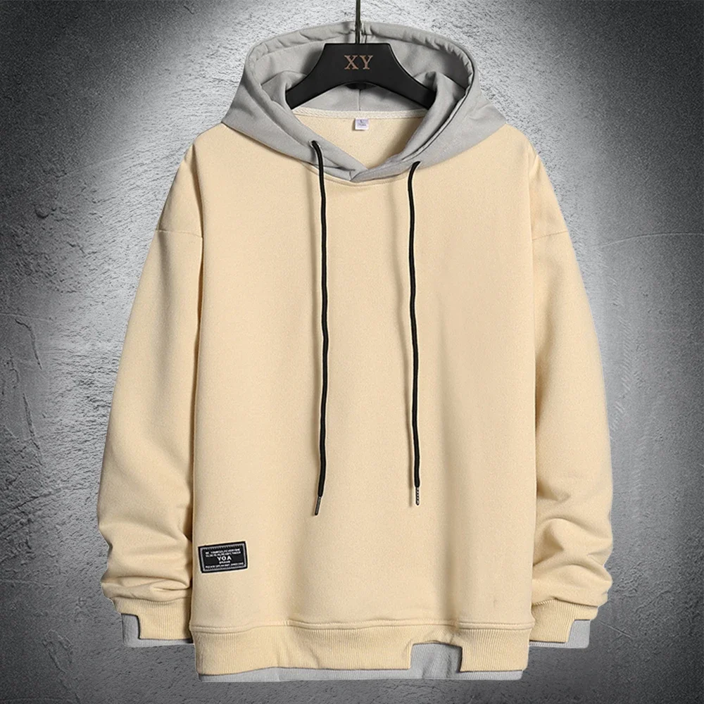 Pulôver Coreano Harajuku Hip Hop masculino, moletom com capuz, roupas da moda casual, streetwear solto com capuz, tamanho grande, 4XL