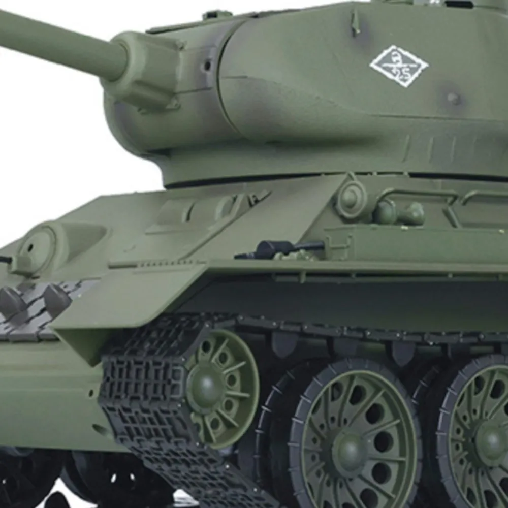1/16 Heng Long Wojskowy Czołg RC Szturmowy Radziecki T34-85 7.0 Metalowa Skrzynia Biegów 3909 Zabawki Prezent