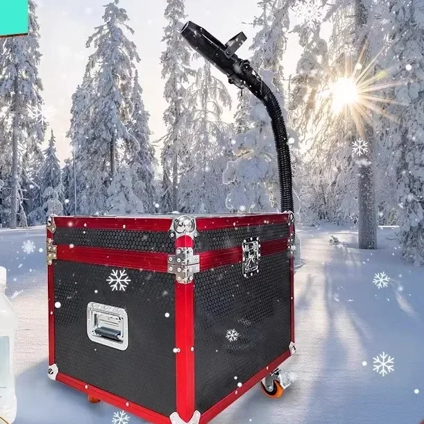 Small snowmaking machine simulation stage outdoor performance Christmas fake snow machine