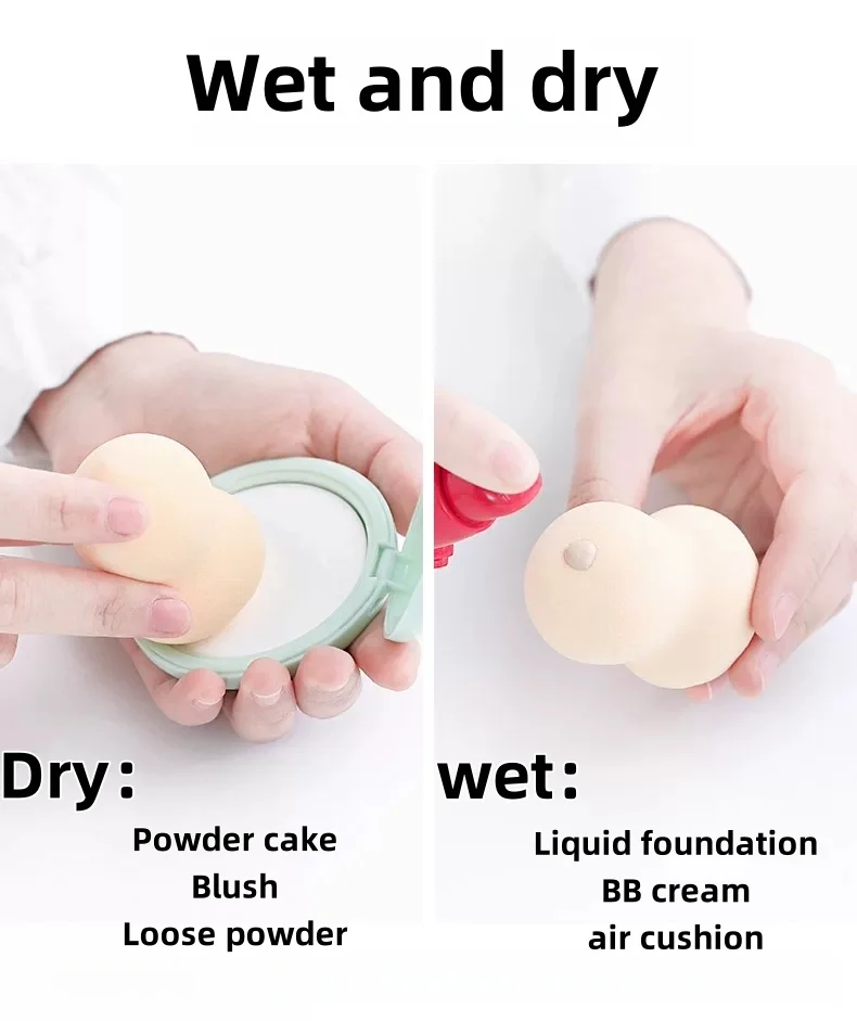 Esponja cosmética para maquillaje, base en polvo, esponja de maquillaje profesional para mujeres, herramientas de maquillaje, accesorios cosméticos, 1 Uds.
