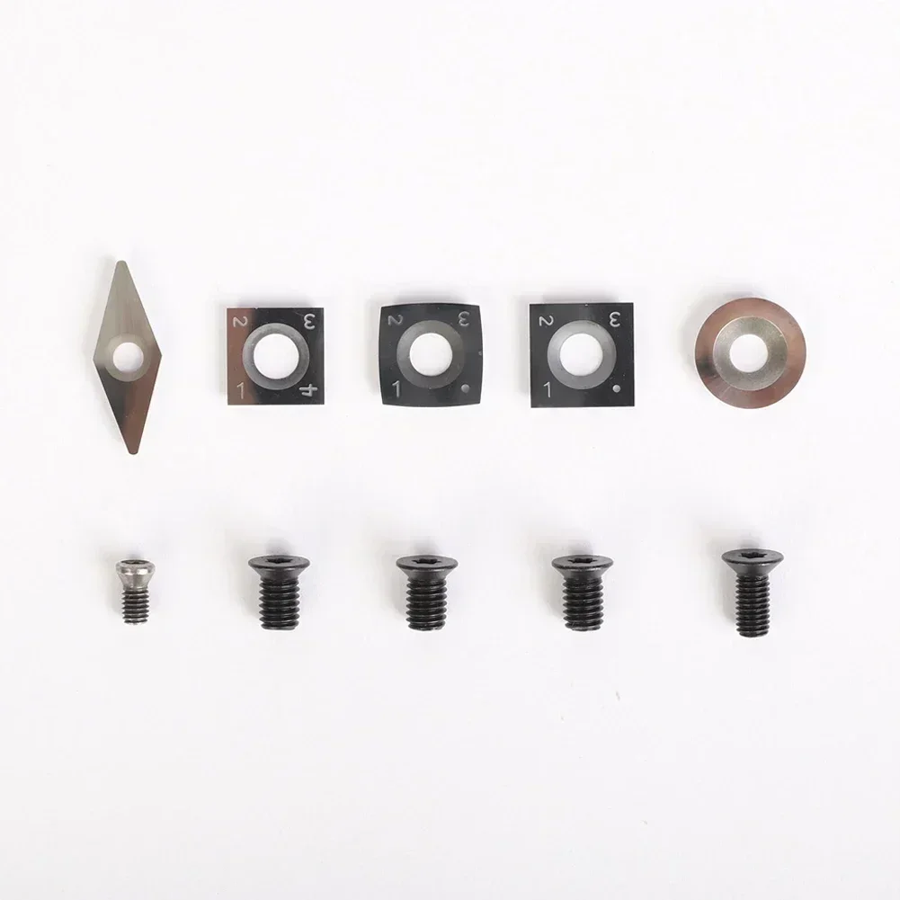 10PCCarbide Tips Inserts Blades For Chisel Cutter Wood Turning Lathe Holder-Tool Carbide Tips Inserts Blade Cutter Lathe Turning