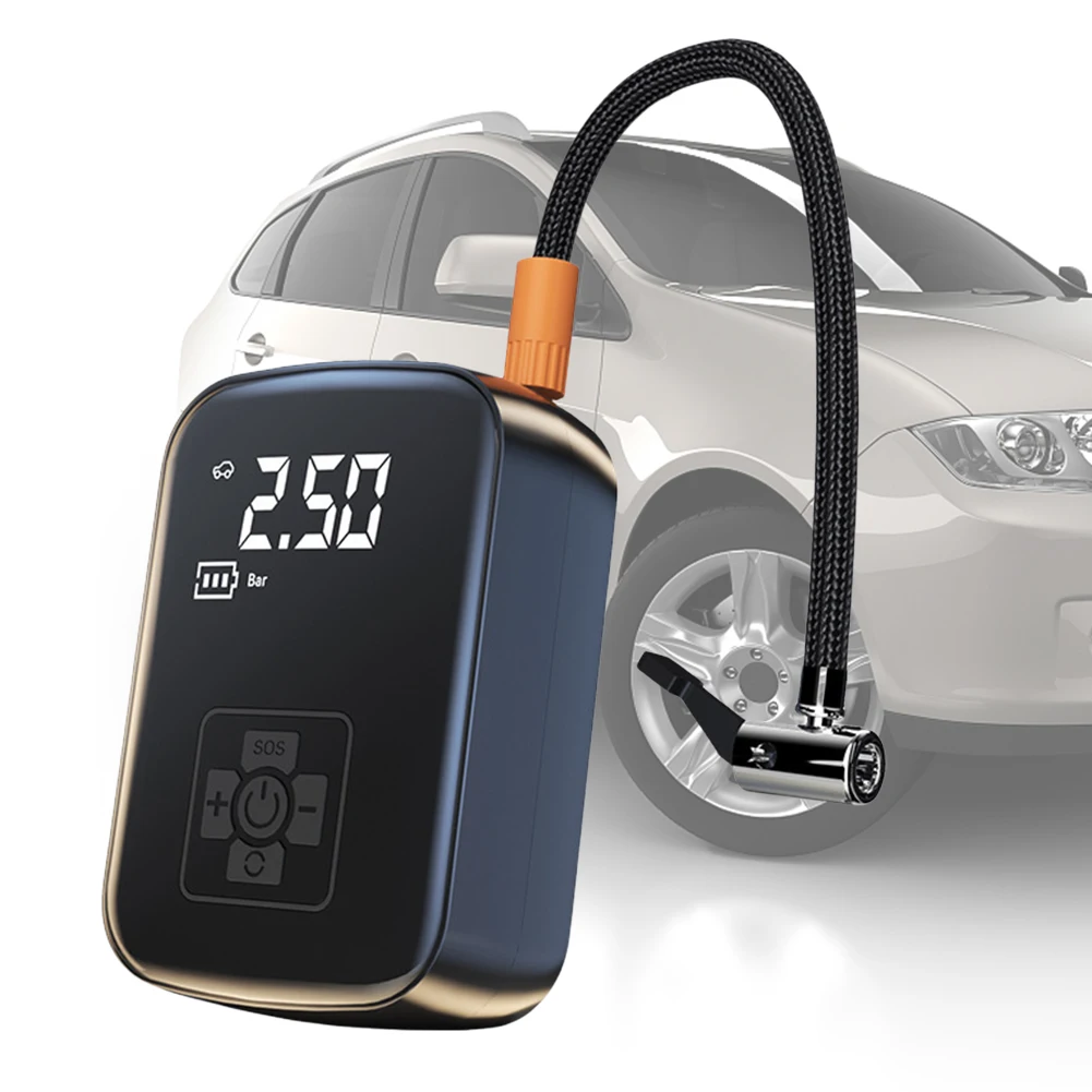 

Electric Air Pump Portable Compressor Rechargeable Tire Air Inflator Digital Display Car Tyre Quick Inflating for Bicycle Balls