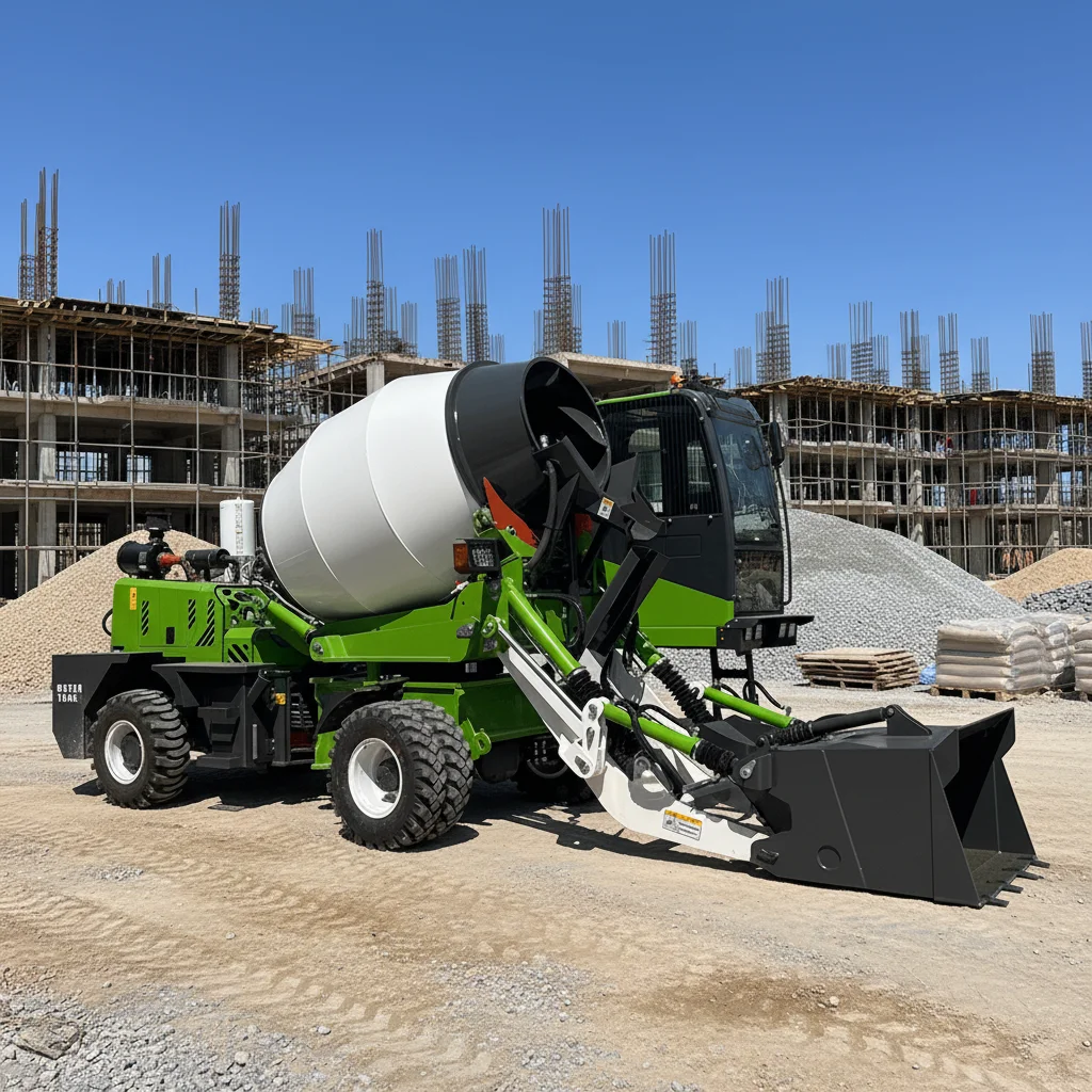 Customized Self Loading Concrete Mixer Truck With Color And Configuration