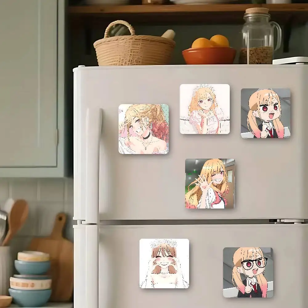 Anime Kitagawa Marin Refrigerator Magnet Creative Kitchen Home Decoration Soft Magnetic Decor Festival Gifts Multi Scene Use