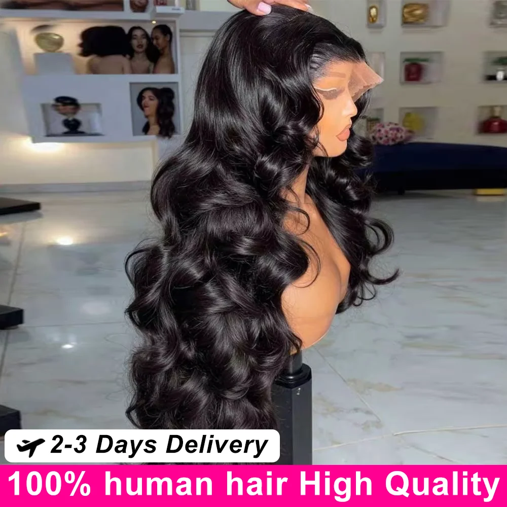 

40 50 дюймов Объемная волна Человеческие волосы Парики 13x6 Hd Парик фронтальной части шнурка Бразильский 250 Плотность 100% человеческие волосы Влажные и волнистые парики фронта шнурка