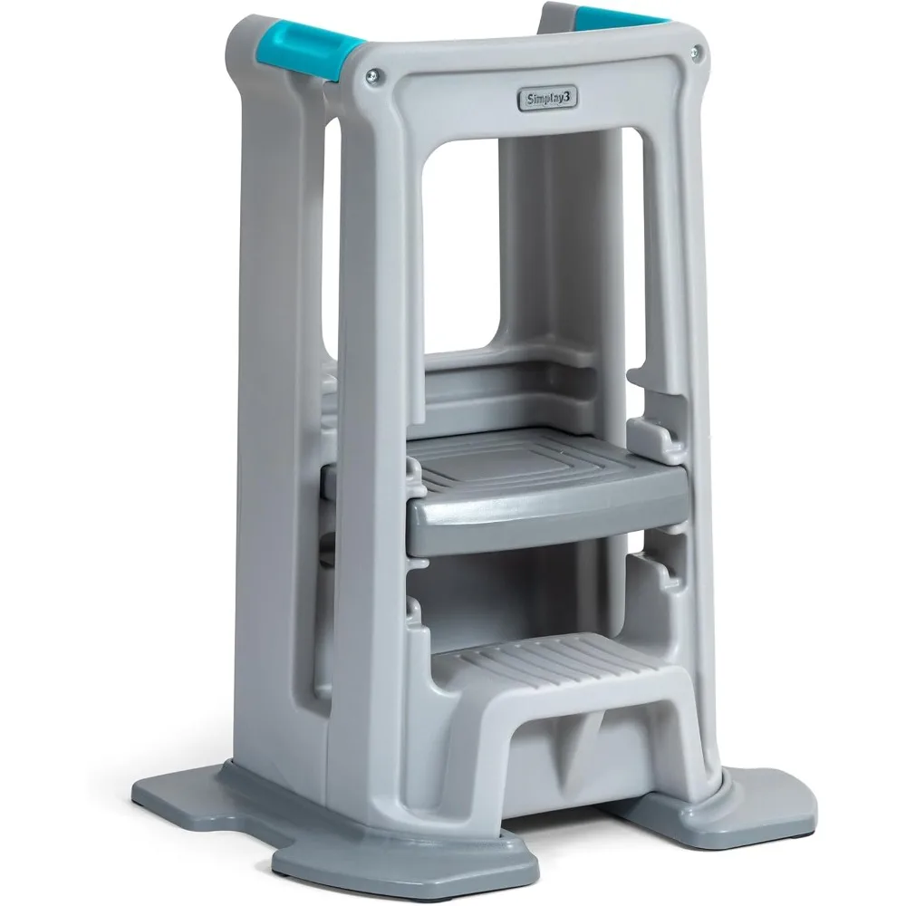 

Toddler Tower Montessori Standing Kitchen Step Stool with Sturdy Stabilizing Base and Adjustable Platform, 20.5" D x 26" W x 34
