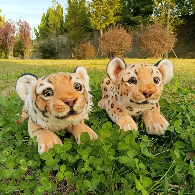 

Simulated Lying Tiger Leopard Plush Toys Little Leopard Tiger Stuffed Animals Dolls Room Decoration Props Children Boys Gifts