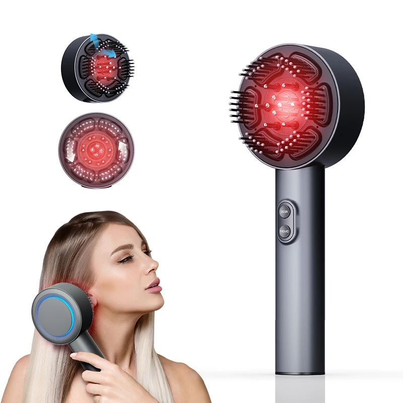 مشط تدليك فروة الرأس، فرشاة تدليك الرأس الكهربائية، مشط توزيع زيت نمو الشعر