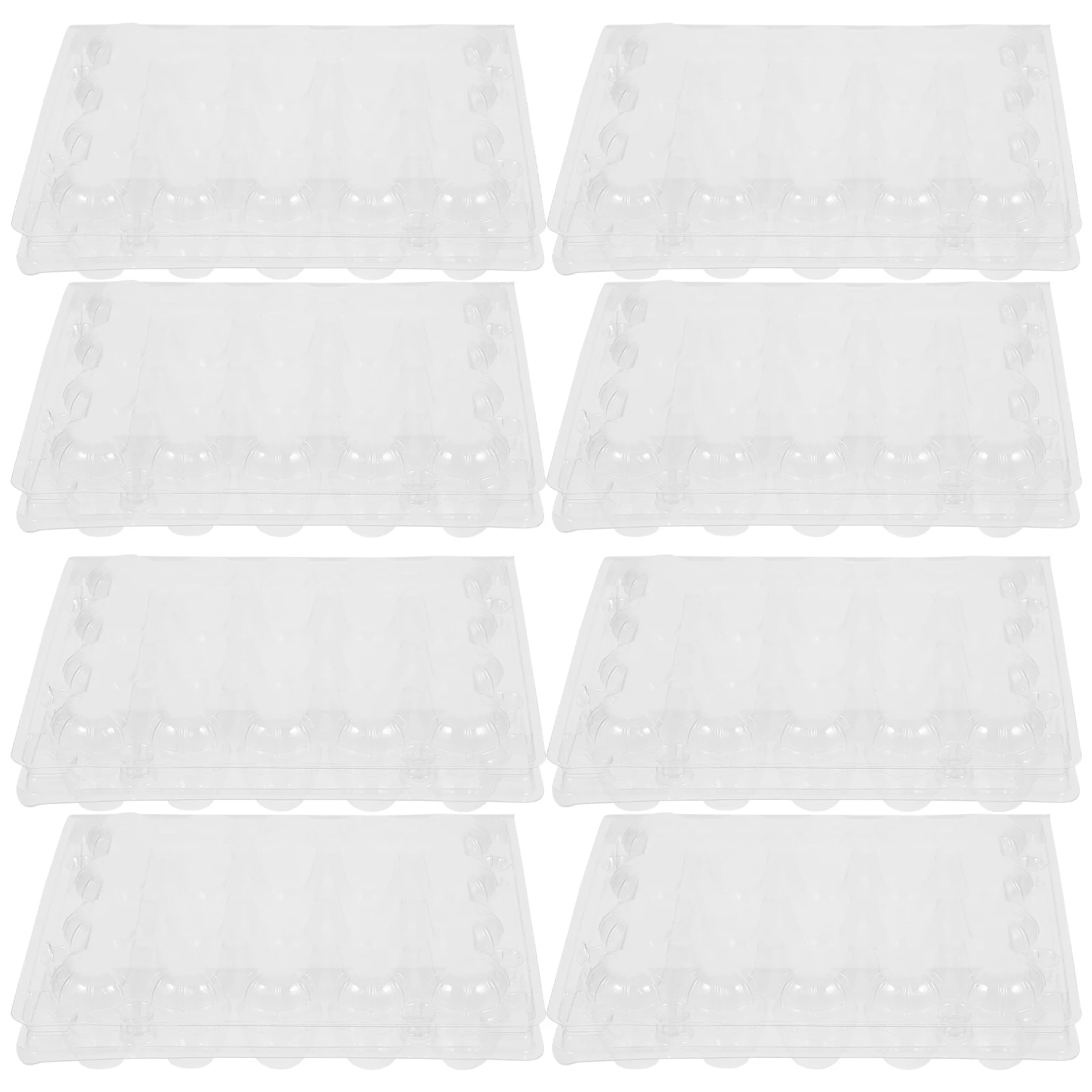 50 قطعة حامل بيض السمان من البلاستيك الشفاف 20 شبكة حاوية تخزين البيض منظم الثلاجة صندوق نزهة السفر