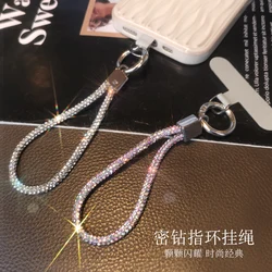 New Luxury Rhinestone Mobile Phone Hanging Rope Luxury Full Diamond Handheld Hanging Chain Clip Style Pendant Phone Lanyard
