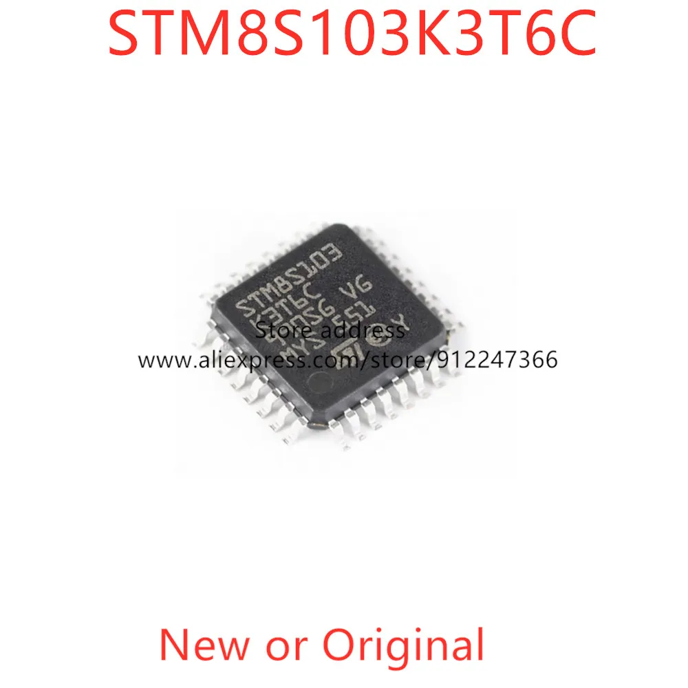 STM8S103K3T6C ou STM8S105C4T6, novo e original, 5 PCes