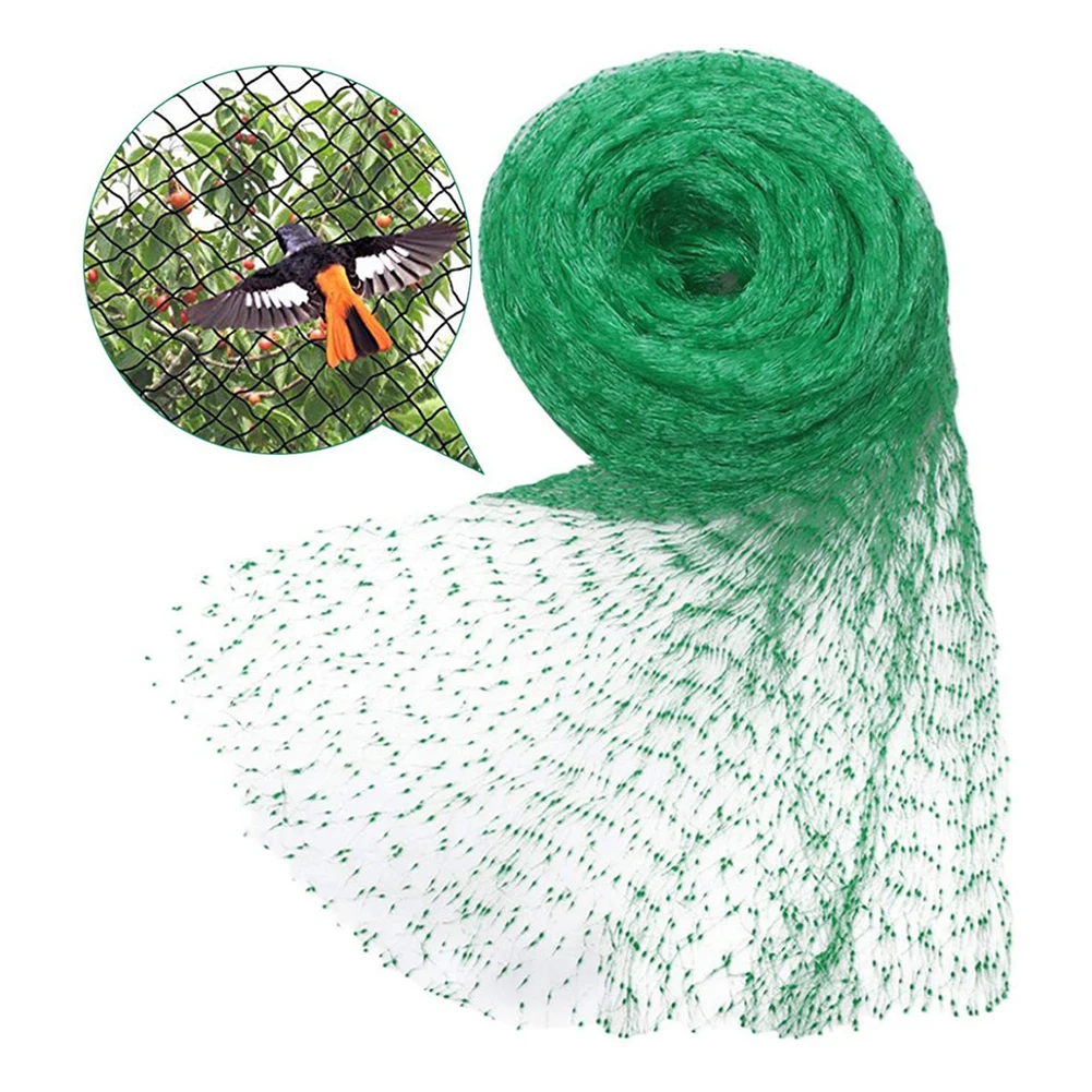 5/10M Green Anti Bird Netting Green Woven Mesh Protect Plants Fruits Flowers Trees Stretch Fencing Strong Nylon Plant Trellis