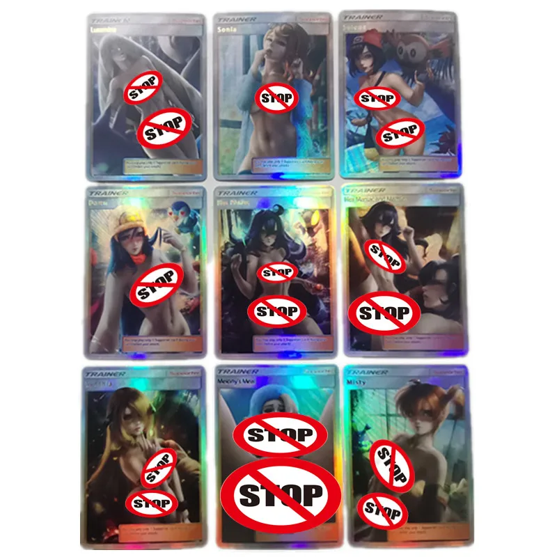 

9 шт./компл. сексуальные карты аниме Покемон женский тренер богиня ACG телесные карты 18+ взрослые комиксы коллекция карт игры игрушки подарки