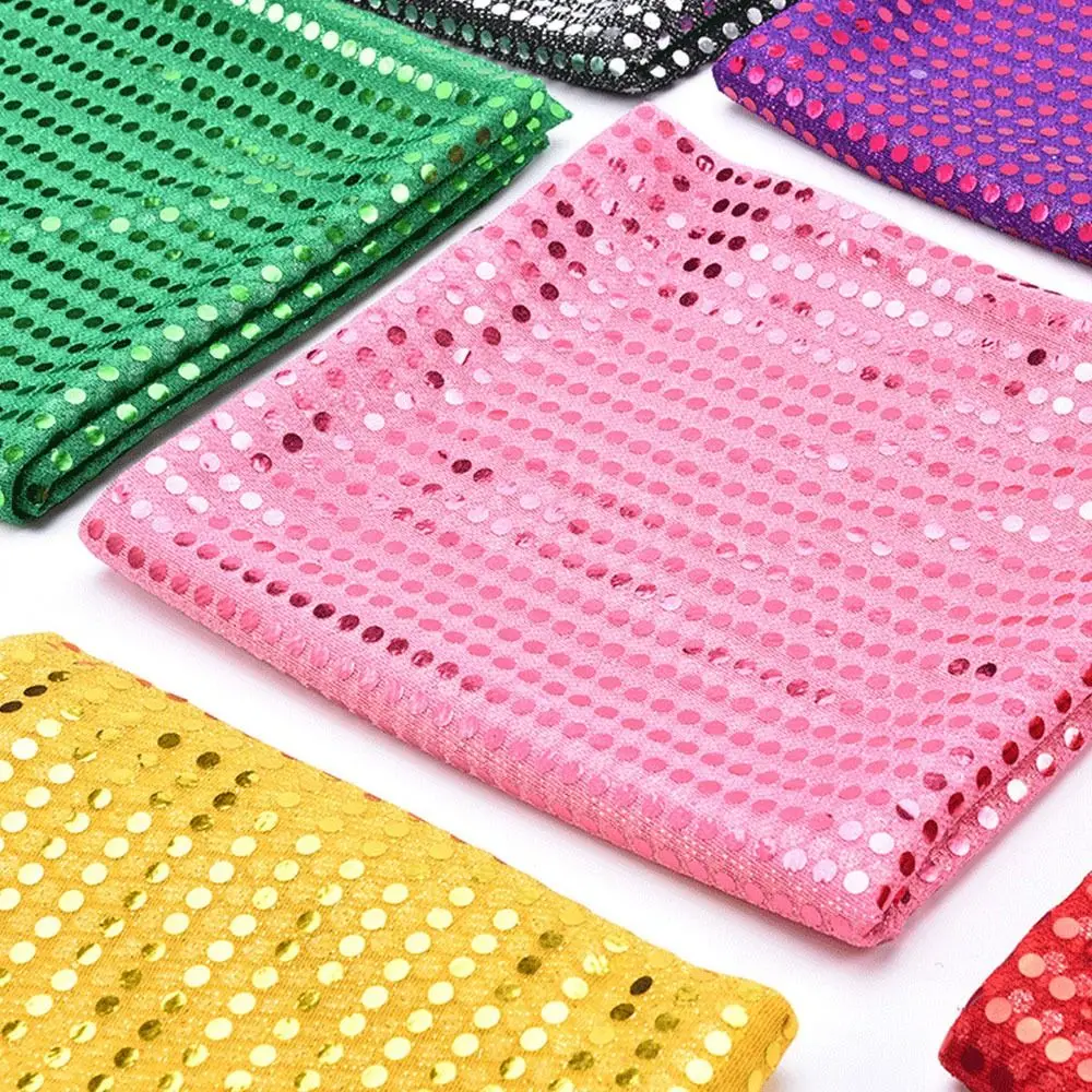 Fashion Shiny Sequins Sequin Fabric 100cm*110cm DIY Glitter Cloth Sparkle Fabric Wedding Decor