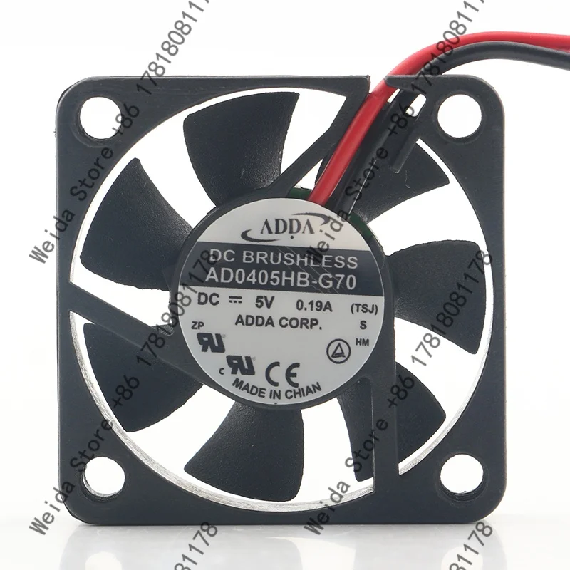 

ADDA 12V 24V 48V 4010 40X40X10mm 4CM Silent chassis Power switch CPU Double ball High speed AD0405HB-G70 cooling fanDC5V 0.19A