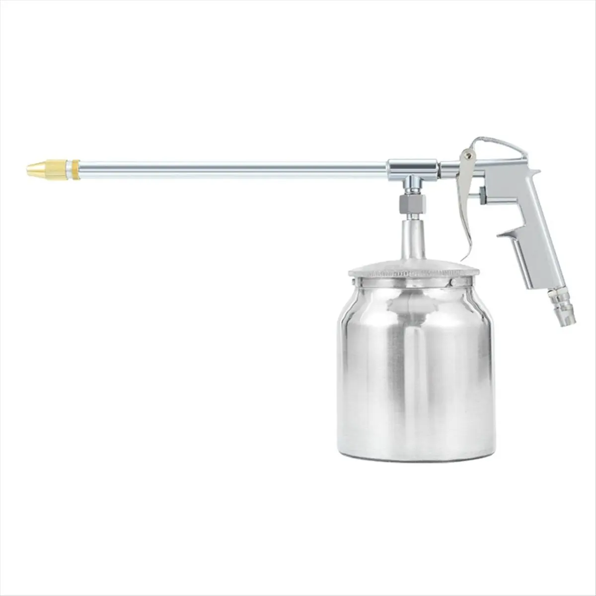 A75K 1PCS Deep Cleaning Silver Pot Type Pneumatic with 5mm Nozzle and Aluminum Pot for Furniture Factory Facilities