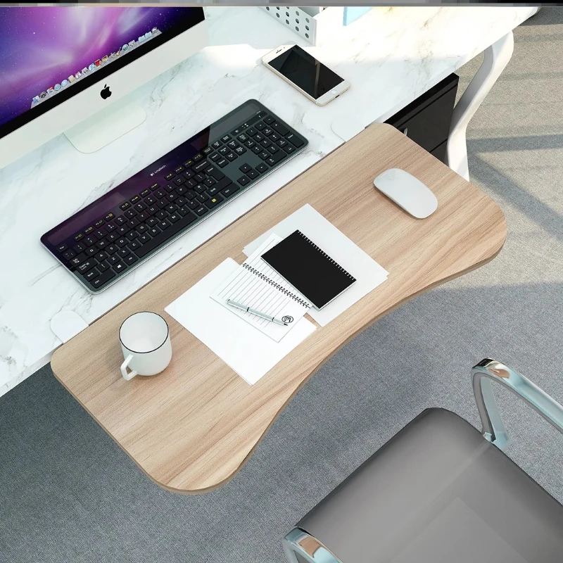 

Desk Wooden Widener Extension Panel Thickened Foldable Side Table Attachment No Tools Needed Extra Workspace