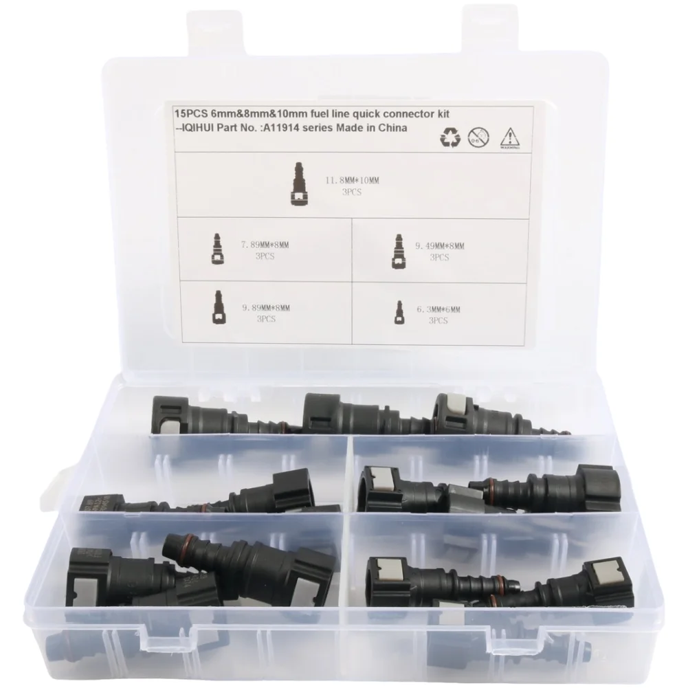 

Diesel Repair Fuel Line Connector For Fuel Hose Repair Snap-fit Mechanism Tool-free Installation Quick Connector Repair Kit