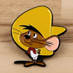 Mexican Mouse Enamel Pin Badges on Backpack Brooches for Women Men Lapel Pins Animal Jewelry Cosplay Accessories Toys Gift