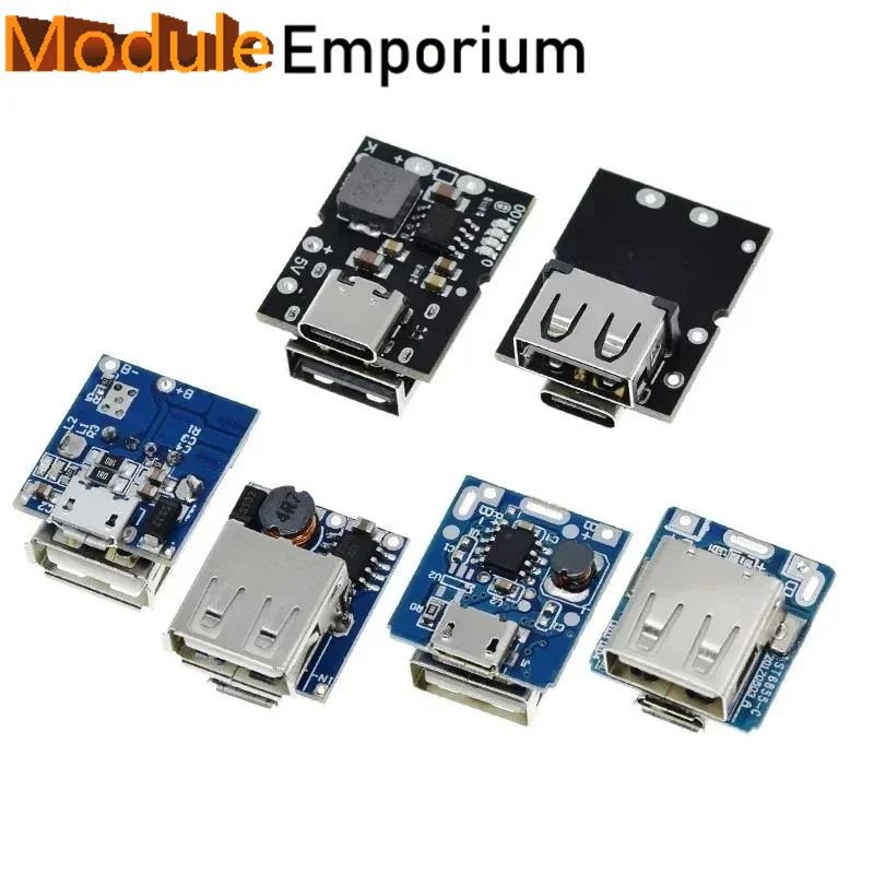 Type-C /Micro USB 5V 1A 2A 3.1A Boost Converter Step-Up โมดูล Mobile Power Bank อุปกรณ์เสริมป้องกัน