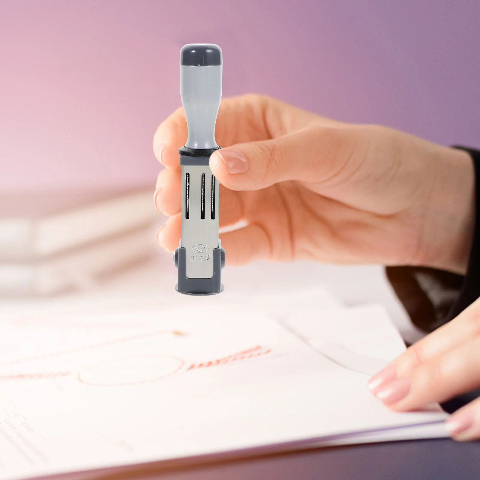 Date Stamp Material (round 21mm) Day Number File Accessory Daily Use Stamper Supply Portable Handheld Time