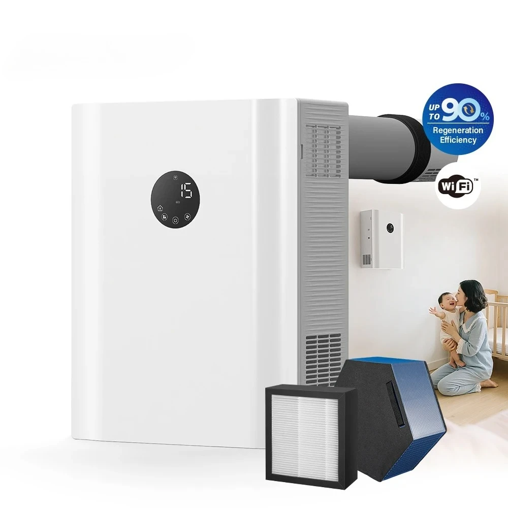 Smart Air Ventilation System with Wifi Control ERV Ventilation System for Hotel Fresh Air Ventilation