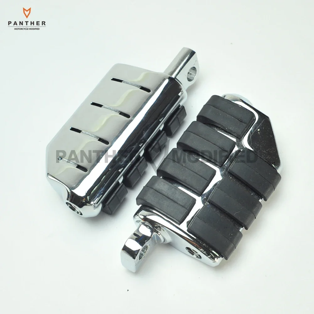 

3/8" Universal Chrome Motorcycle Foot Rest Anti Vibration Foot Pegs case for Harley Softail Sportster FXST 883 XL