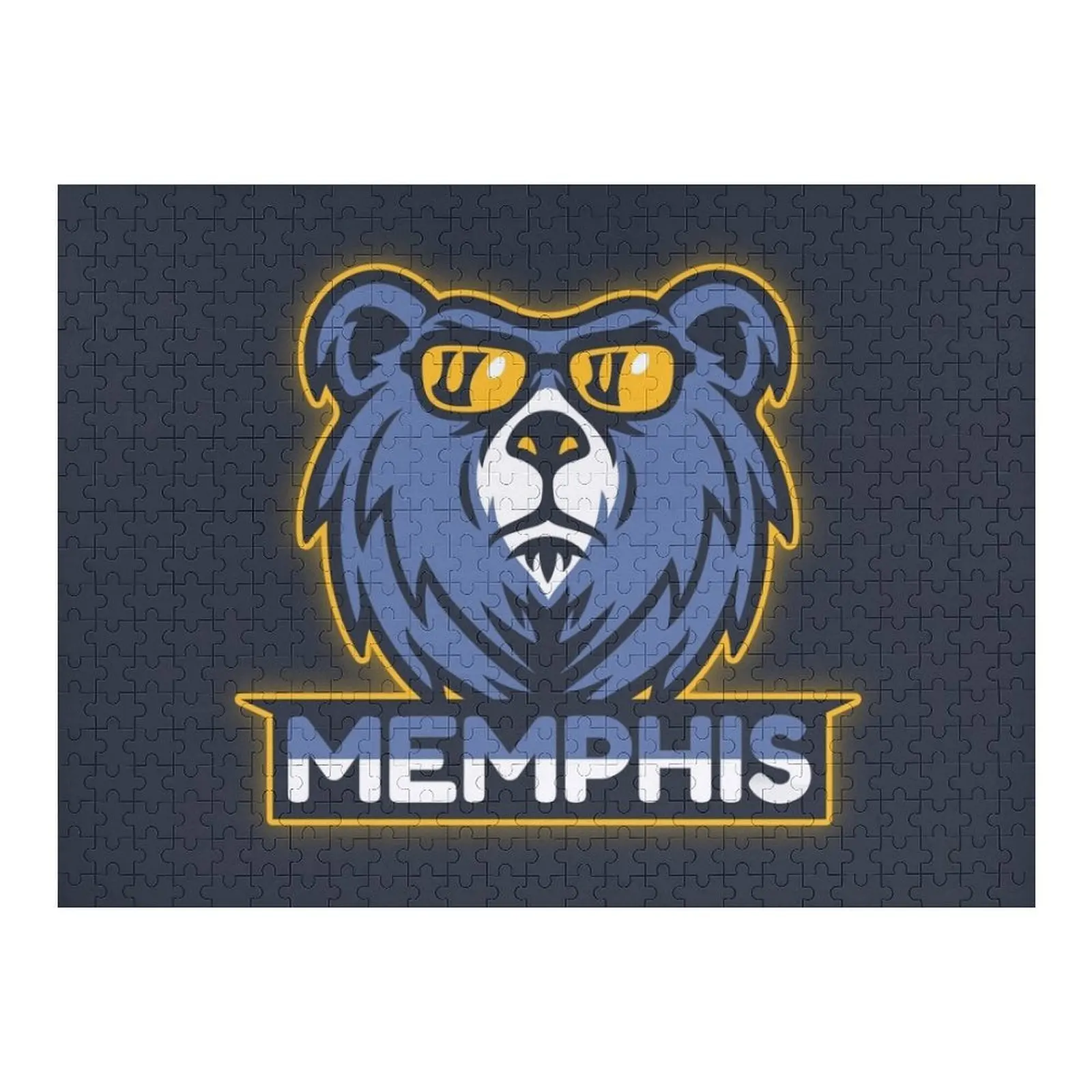 

Memphis Grizz Jigsaw Puzzle Customized Toys For Kids Baby Wooden Puzzle