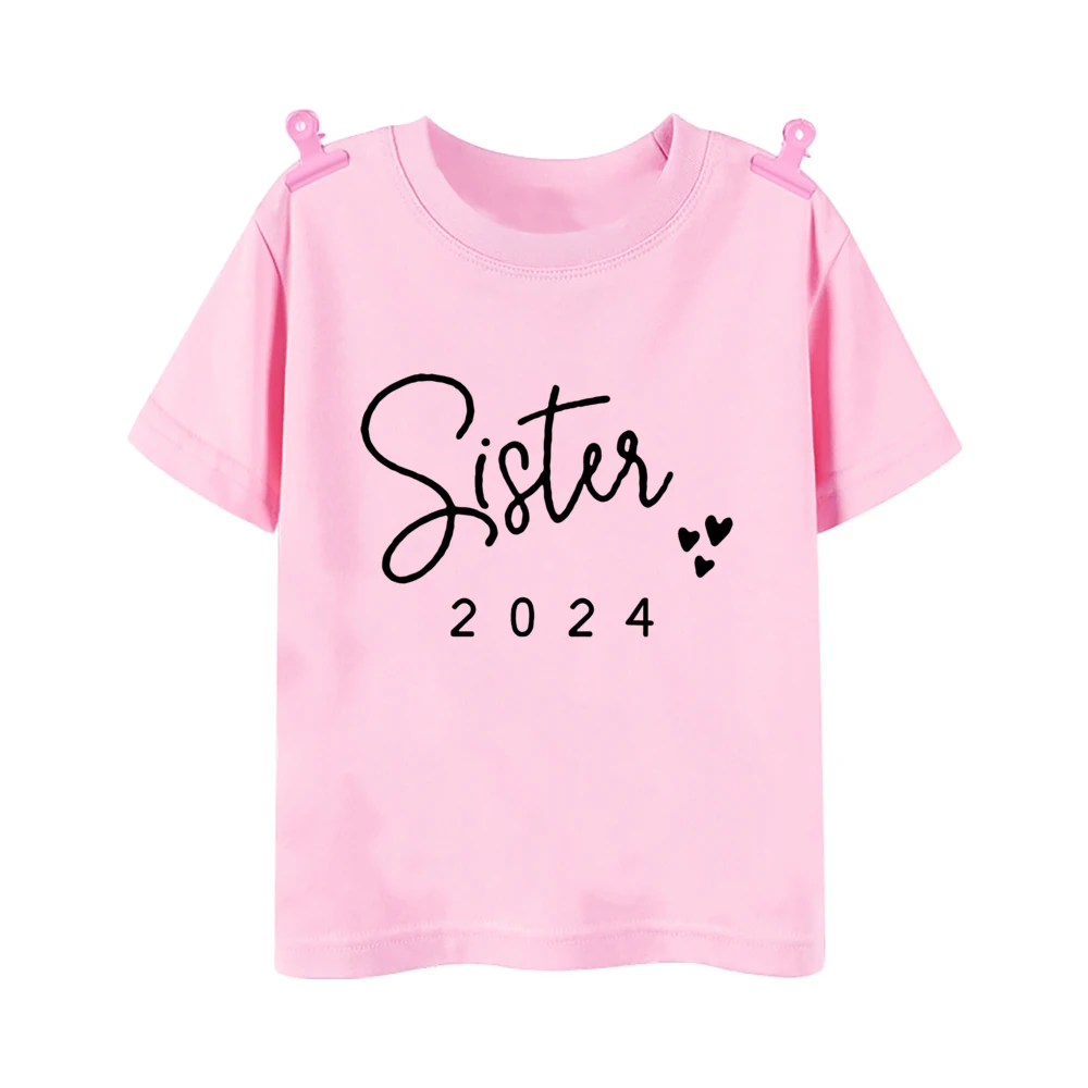 I\'m Being Promoted To Big Sister/Brother 2024 Baby Announcement T Shirt Kids T-Shirt Children Tops Toddler Tshirt Summer Clothes