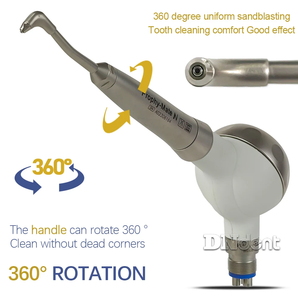 Pulidor de aire Dental, micrograbador de abrasión de 4 orificios, chorro de arena, pulido de dientes, herramientas de odontología para profilaxis de aire