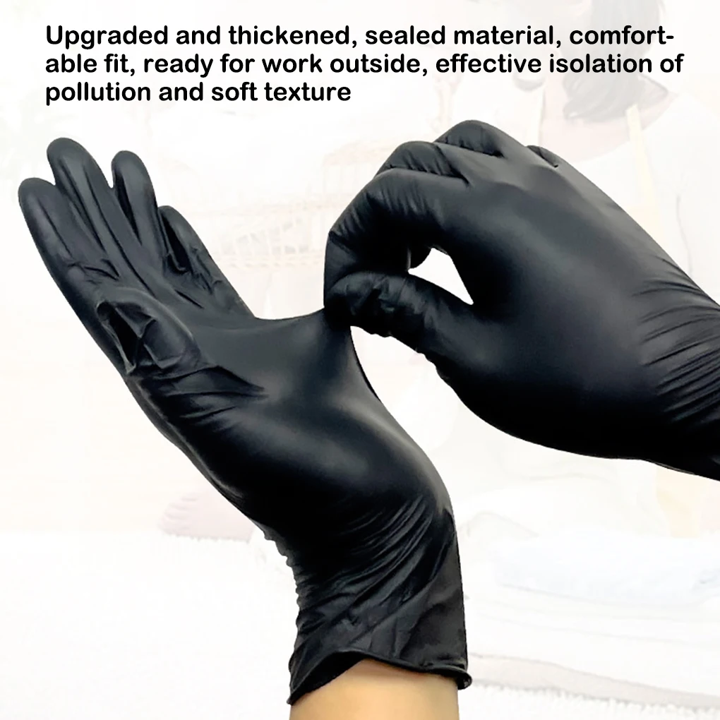 

100 Pieces Nitrile Glove Waterproof Tear-resistant Body Art Gloves