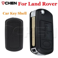 Replace For Land Rover Discovery LR3 for Range Rover Sport Vouge 2005-2010 2 Buttons Flip Remote Car Key Fob Shell Case Cover