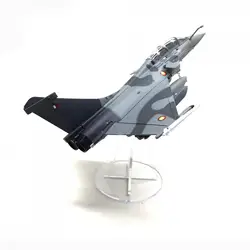 1:72 Rafale B Diecast Fighter Model, Stimulated Airplane Collection Model with Display Stand for Office Home Living Room Bar