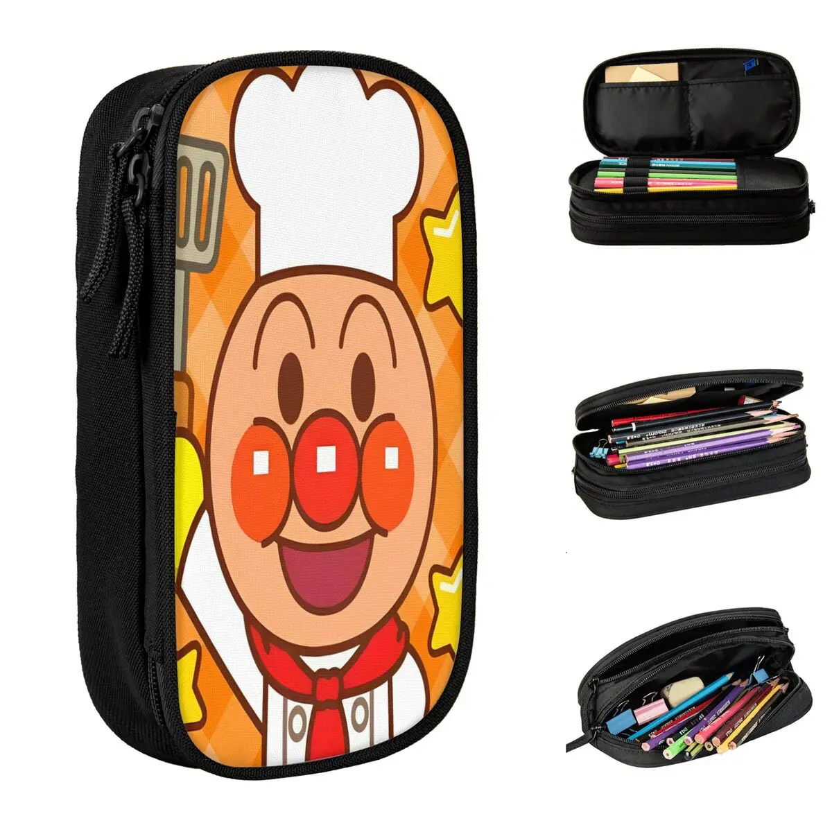 

Anpanman Cartoon Pencil Case Girls Boys Aesthetic Pencil Box Custom School Pencil Cases Stationery Gift