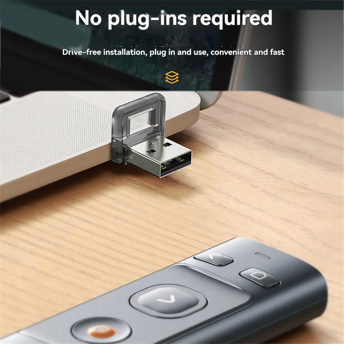 Hot sale Wireless Presenter 2.4GHz Type-C Remote Controller PPT Pen for Projector USB Pointer Presenter