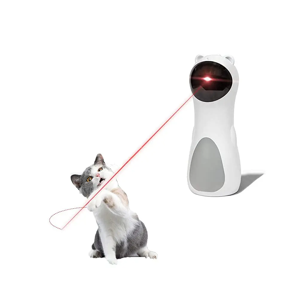 Automatic Cat Laser Toy with Automatic Pointer Enrichment for Active Play Rechargeable Cat Interactive Toy for Indoor Cats